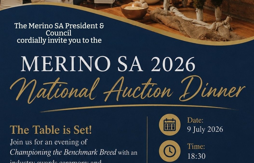 Merino SA National Auction Dinner 9 July 2026